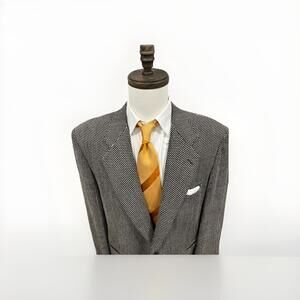 GORGEOUS PAL ZILERI MENS SPORT COAT EU52/US42R HERRINGBONE MADE ITALY 100% WOOL